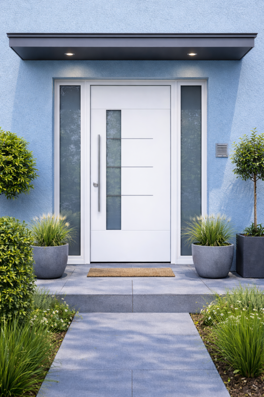 Maßgefertigte GEALAN Haustür von Vinken Fensterbau in Aachen